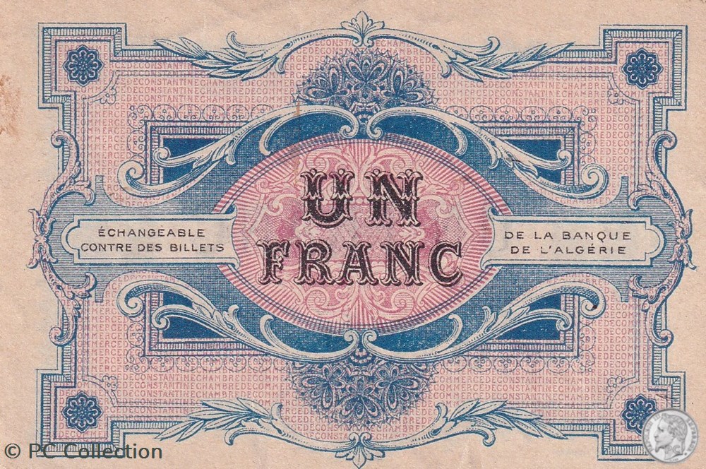140-11- 7/11/1916 Constantine 1 Franc Cdc Séries ANNULÉ billets afrique algerie 140 11 7 11 1916 constantine 1 franc cdc series annule