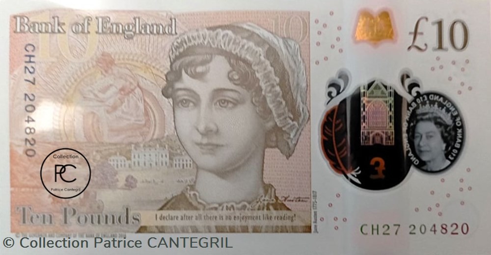 2016 Pick395a 10 £ - Livre sterling britannique Unc billets europe royaume uni 2016 pick395a 10 livre sterling britannique unc