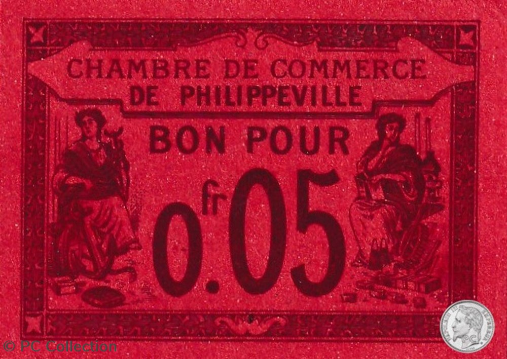 142-12- 7/10/1915 Philippeville 5cts rouge billets afrique algerie 142 12 7 10 1915 philippeville 5cts rouge