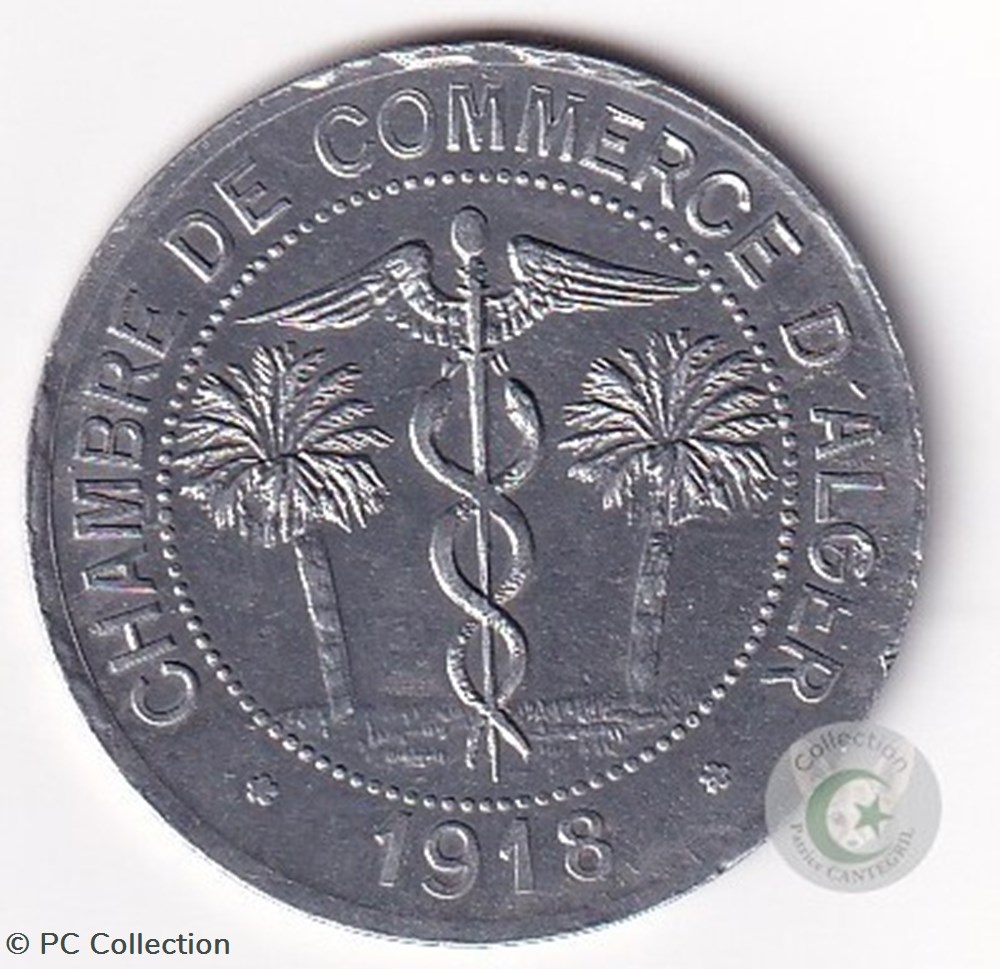 1918 10 centimes Alger chambre de Commerce monnaies monde algerie 1918 10 centimes alger chambre de commerce