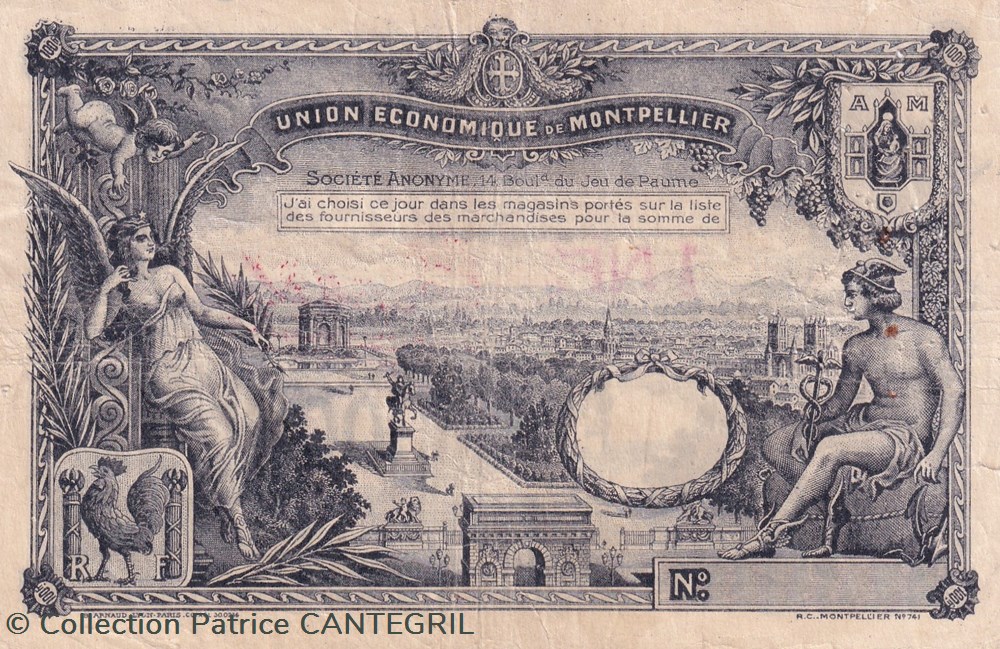 billets 1nf sur 100f union economique montpellier