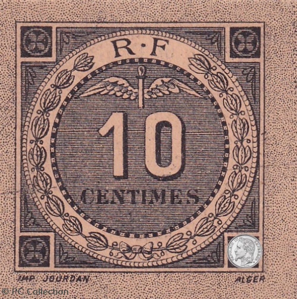 139-10- 1916- Bougie Sétif 10 Centimes Beige jaunâtre billets afrique algerie 139 10 1916 bougie setif 10 centimes beige jaunatre