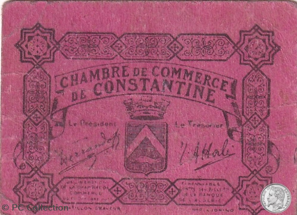 140-47-12/10/1915 Constantine 0,10 Centimes rare billets afrique algerie 140 47 12 10 1915 constantine 0 10 centimes rare