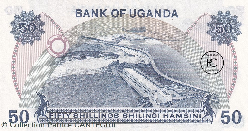 billets afrique 1973 pick8c 50 sh shilling ougandais unc