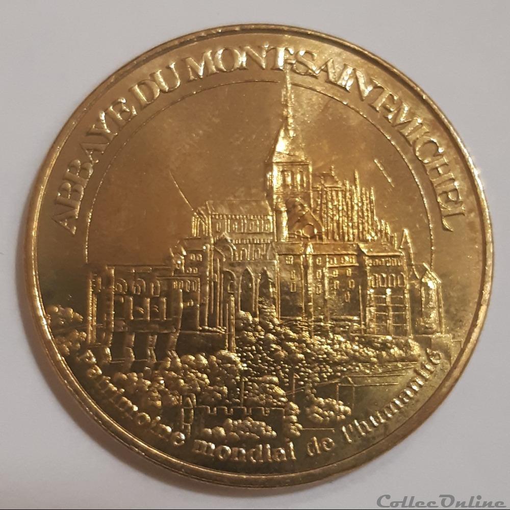 medaille mont saint michel patrimoine mondial de humanite