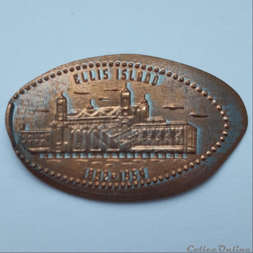 New York - Ellis Island 1892-1954 medaille new york ellis island 1892 1954