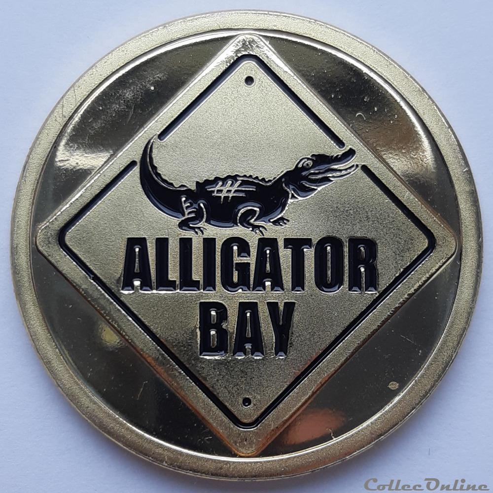 Alligator Bay - Le Labyrinthe des Dragons medaille alligator bay le labyrinthe des dragons