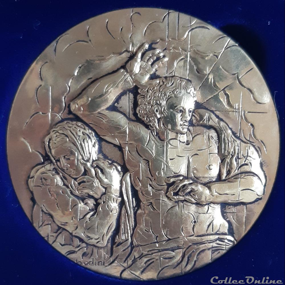 Vatican - Hommage à Michelangelo medaille vatican hommage a michelangelo