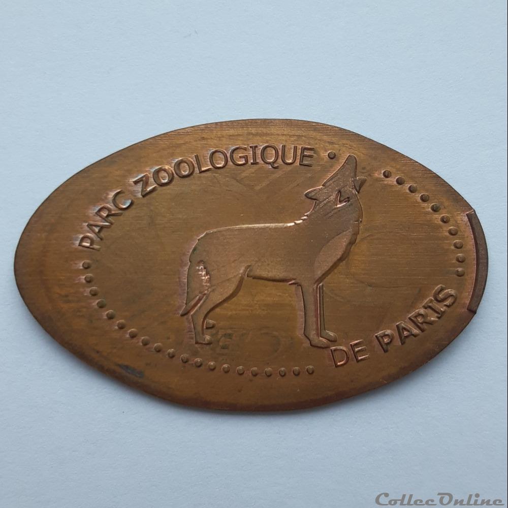 Paris - Parc Zoologique de Paris - Loup medaille paris parc zoologique de paris loup
