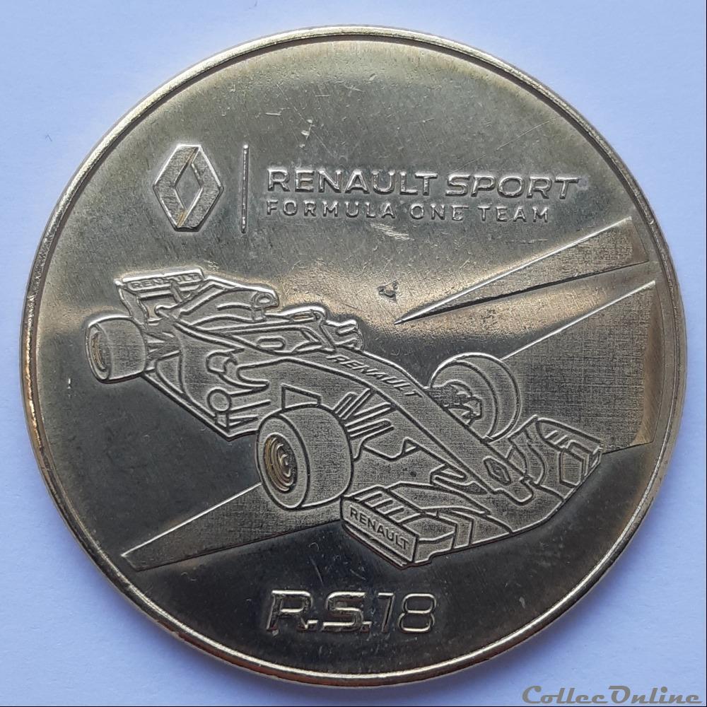 L'Atelier Renault - Renault Sport Formula One Team R.S. 18 medaille atelier renault renault sport formula one team r s 18