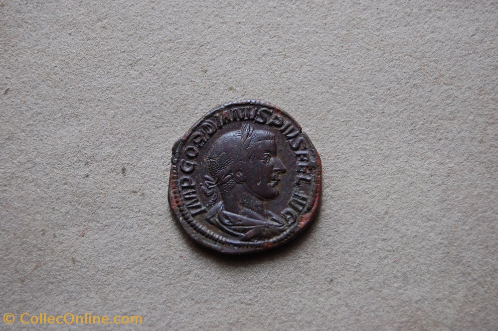 Sesterce Gordien Felicité monnaies antiquite av jc a ap romaines republicaines imperiales sesterce gordien felicite