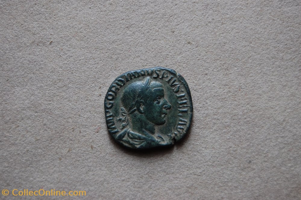monnaies antiquite av jc ap romaines republicaines imperiales sesterce gordien laetitia