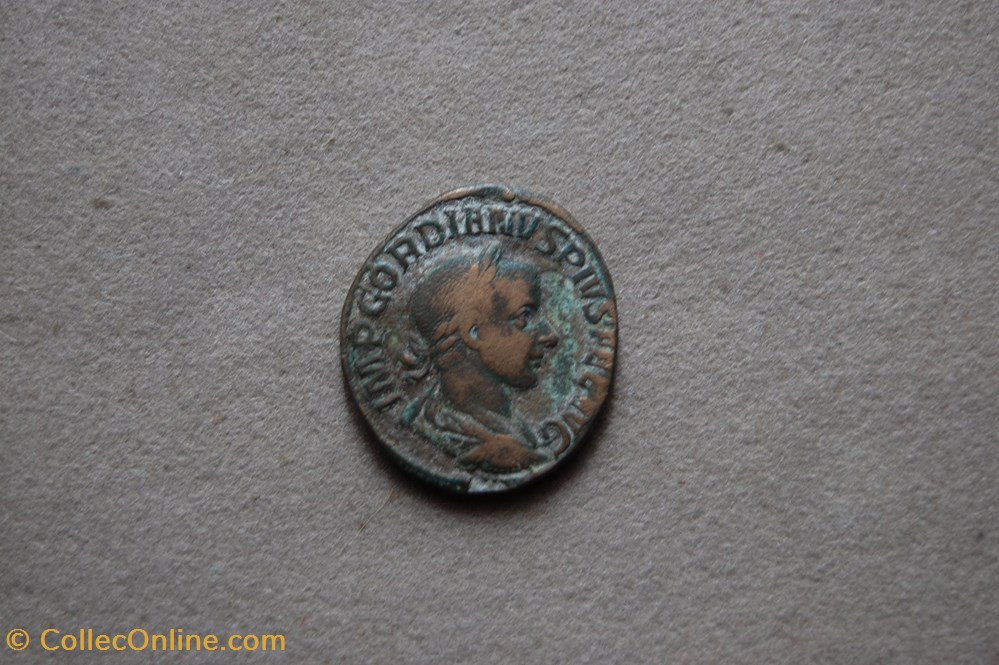 Sesterce Gordien Ovi statori monnaies antiquite av jc ap romaines republicaines imperiales sesterce gordien ovi statori