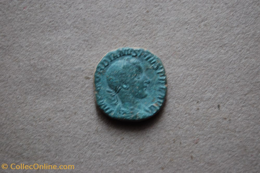 Sesterce Gordien Virtus monnaies antiquite av jc a ap romaines republicaines imperiales sesterce gordien virtus