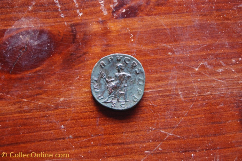 monnaies antiquite av jc romaines republicaines imperiales sesterce gordien appolon