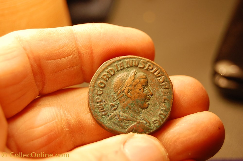 Sesterce Gordien IOvi Statori monnaies antiques romaines imperiales et republicaines sesterce gordien iovi statori