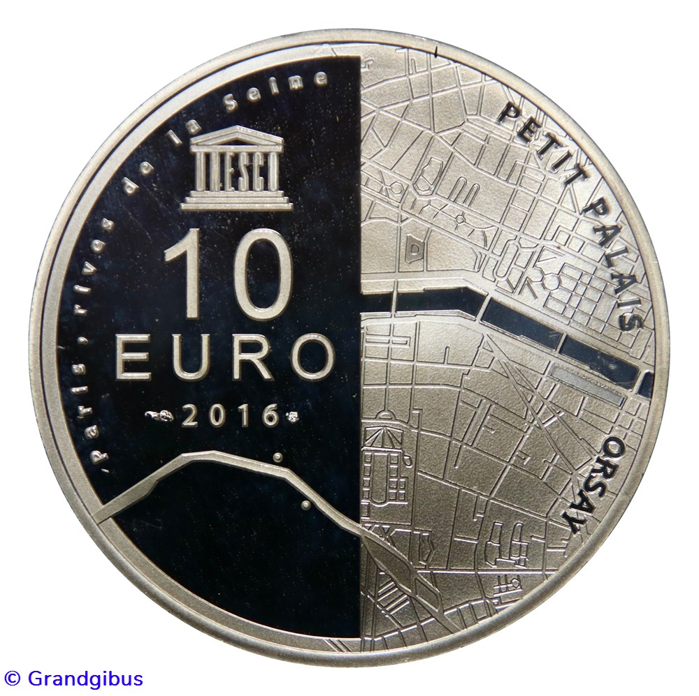 monnaies euros france 10 argent 2016 musee orsay et petit palais