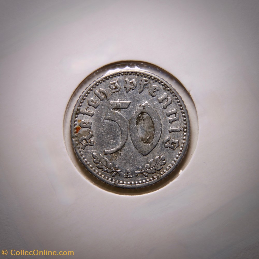 50 Reichspfennig 1941 A monnaies monde allemagne 50 reichspfennig 1941 a