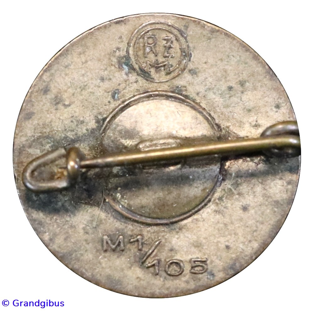 Insigne du N.S.D.A.P - M1/105 (RZM) 3 militaria medailles insignes insigne du n s d a p m1 105 rzm