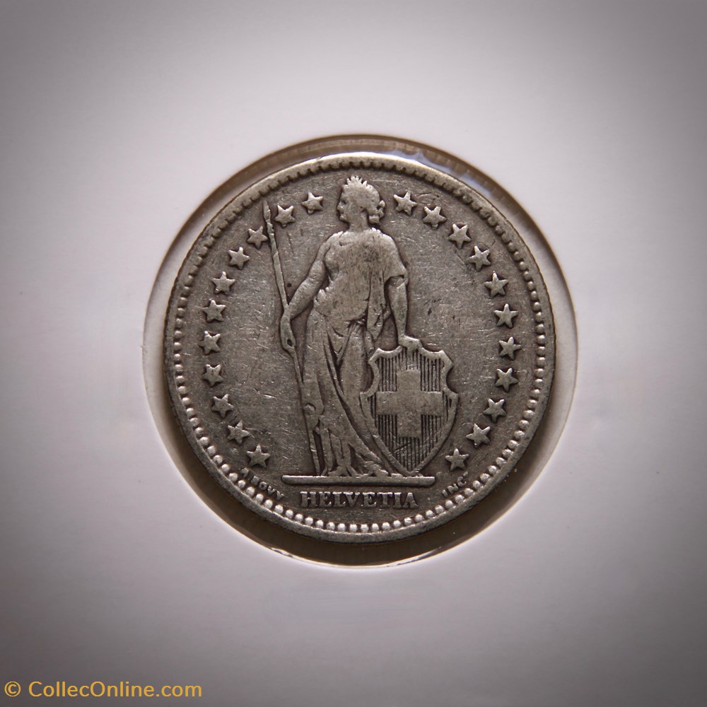 2 Francs 1913 B Helvetia debout monnaies monde suisse 2 francs 1913 b helvetia debout