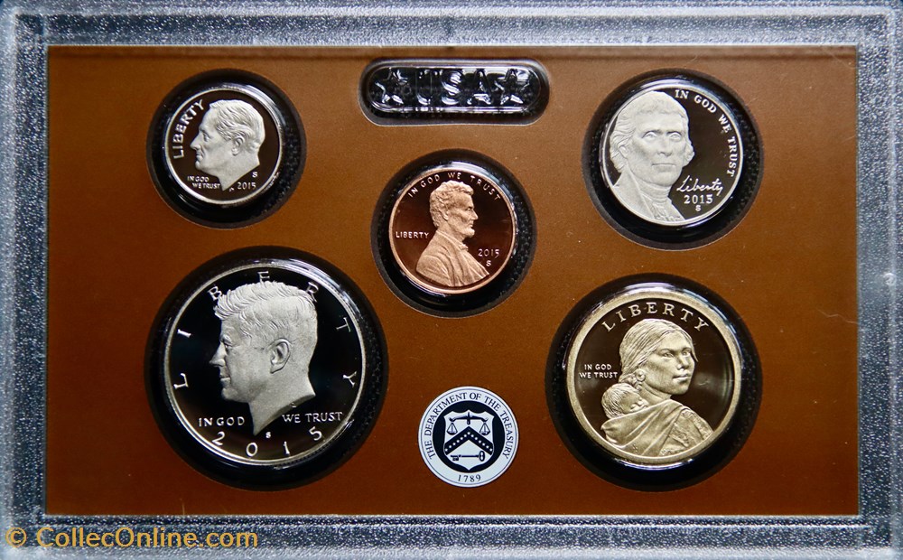 Série 2015 S - US Mint Proof Set 2 monnaies monde etats unis serie 2015 s us mint proof set