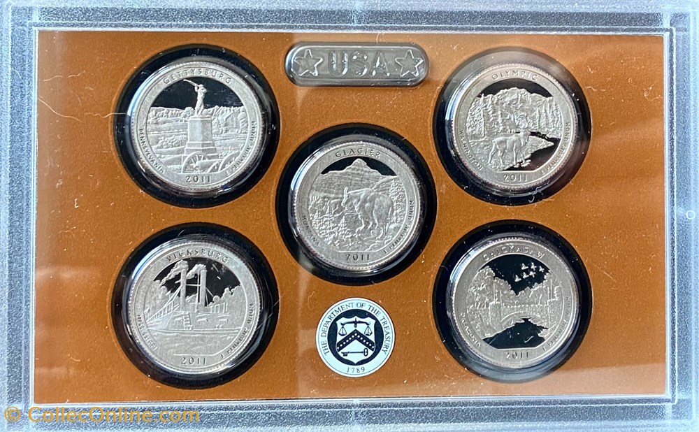 Série 2011 S - US Mint Proof Set monnaies monde etats unis serie 2011 s us mint proof set
