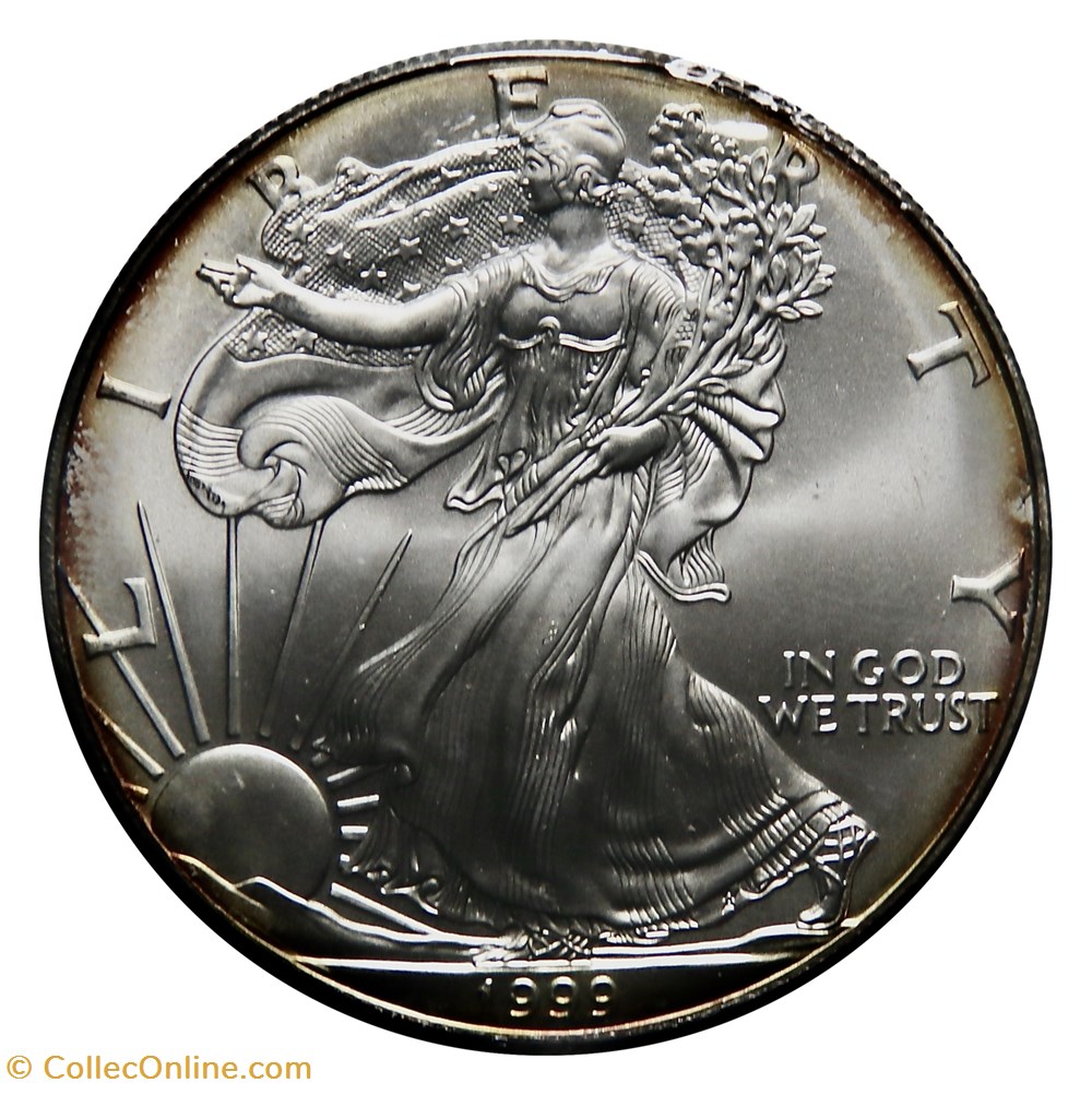 1 Dollar - Silver Eagle, 1999 (West Point) monnaies monde etats unis 1 dollar silver eagle 1999 west point