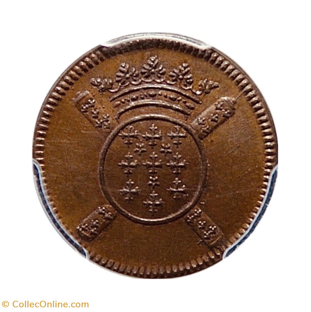 V sols 1708 Siège de Lille monnaies europe medievale a france royales v sols 1708 siege de lille