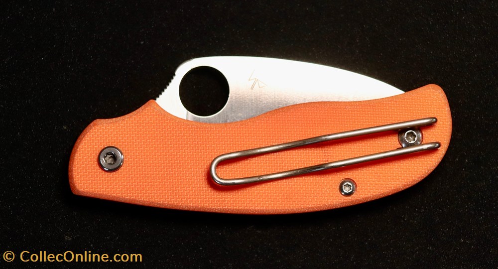 couteaux poches spyderco urban safety orange