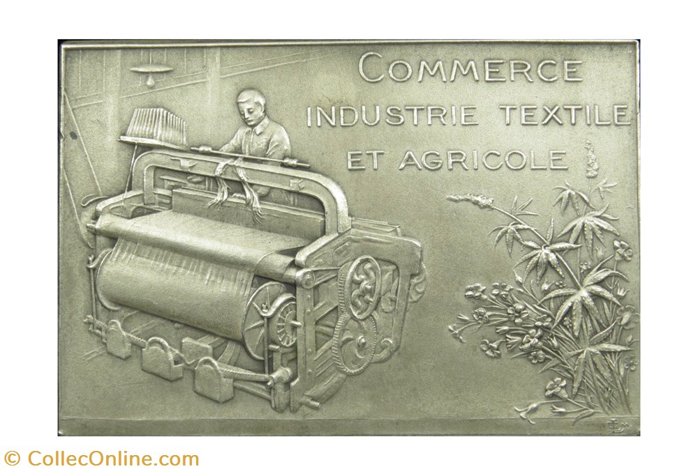 medailles france iiieme republique plaquette chambre de commerce armentieres bailleul et merville vers 1920