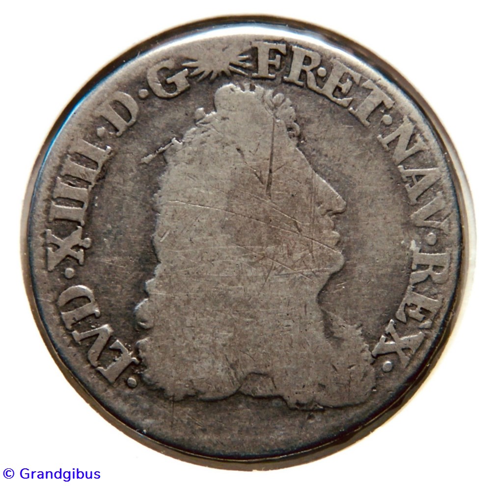 monnaies europe medievale france royales quart ecu de flandre 1686ll