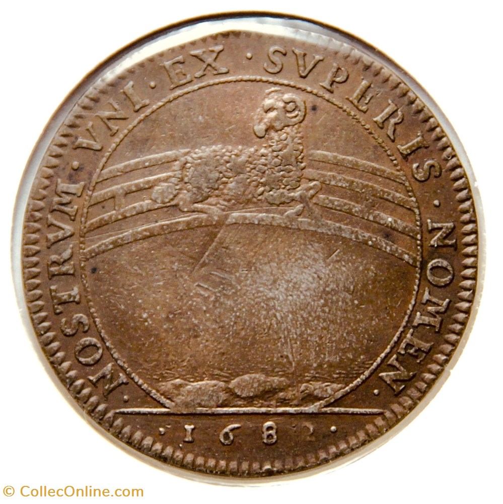 monnaies paranumismatique jetons poids etats de bourgogne naissance du petit fils de louis xiv 1682 cuivre
