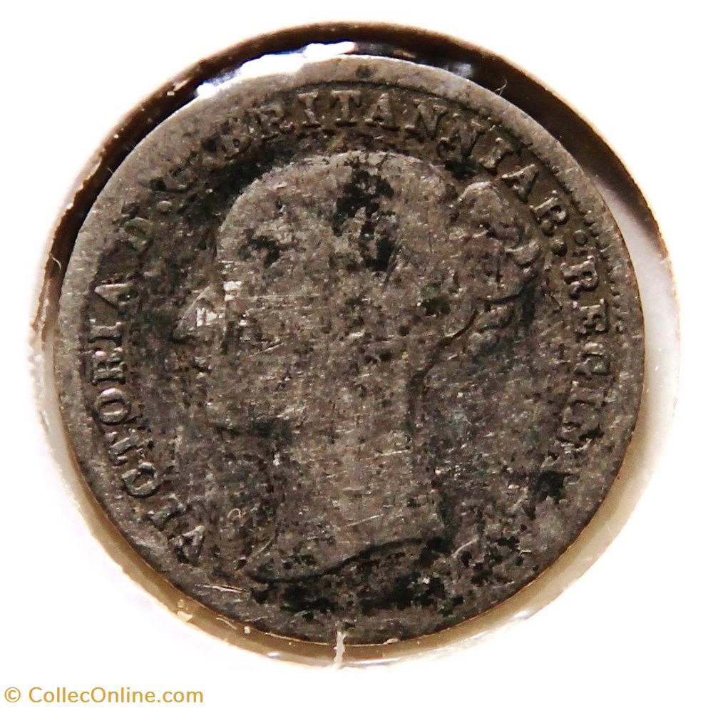 Victoria - 3 Pence 1876. monnaies monde royaume uni victoria 3 pence 1876