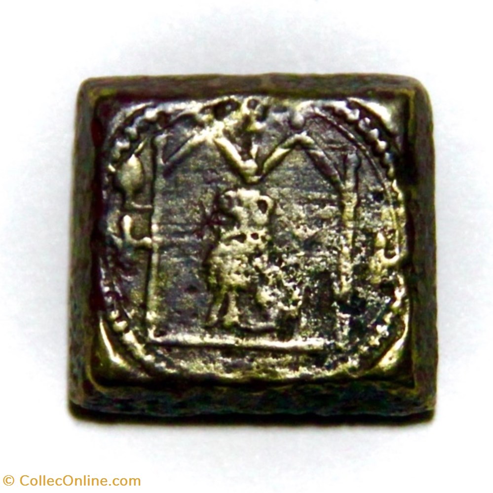 Poids monétaire du Lion d'or, Philippe le Bon. monnaies paranumismatique jetons monetaires poids monetaire du lion or philippe le bon