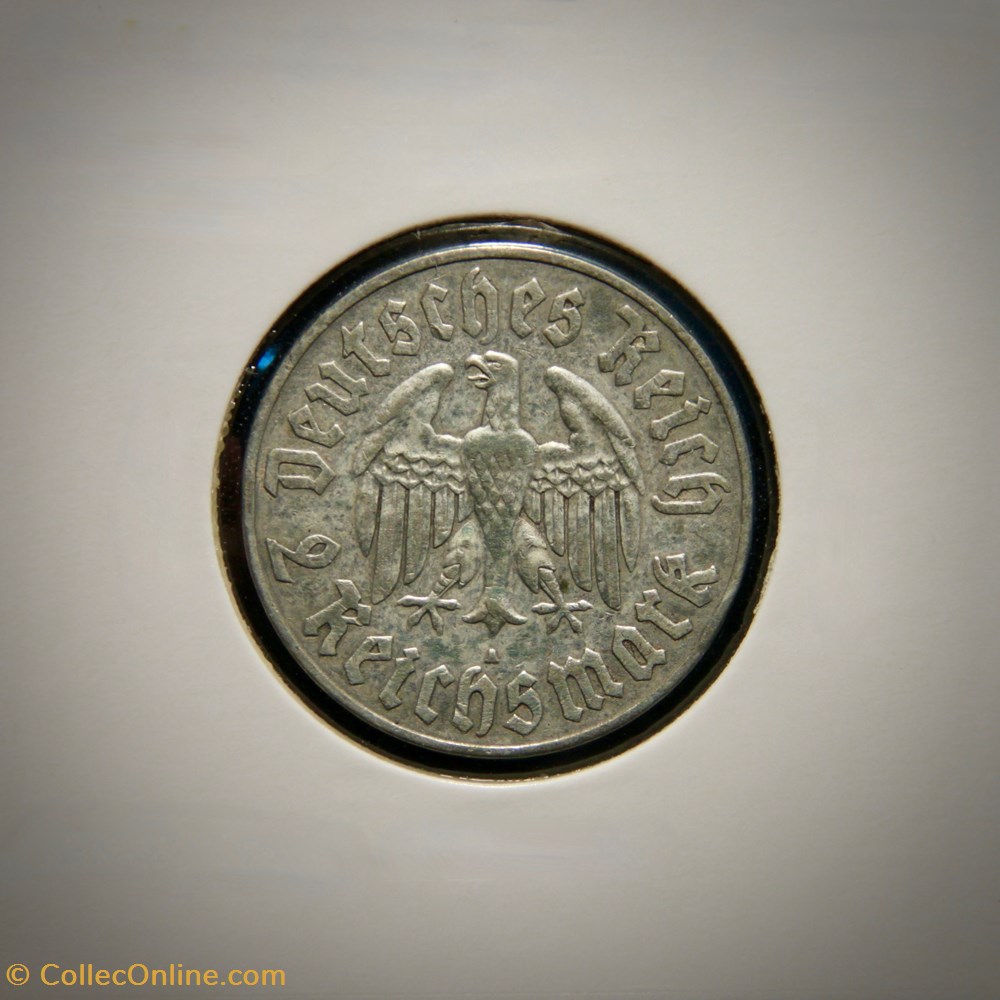 2 Reichsmark 1933 A monnaies monde allemagne 2 reichsmark 1933 a