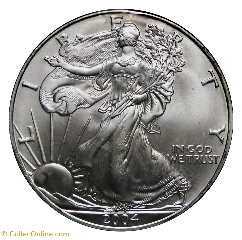 1 Dollar - Silver Eagle, 2004 (West Point) monnaies monde etats unis 1 dollar silver eagle 2004 west point