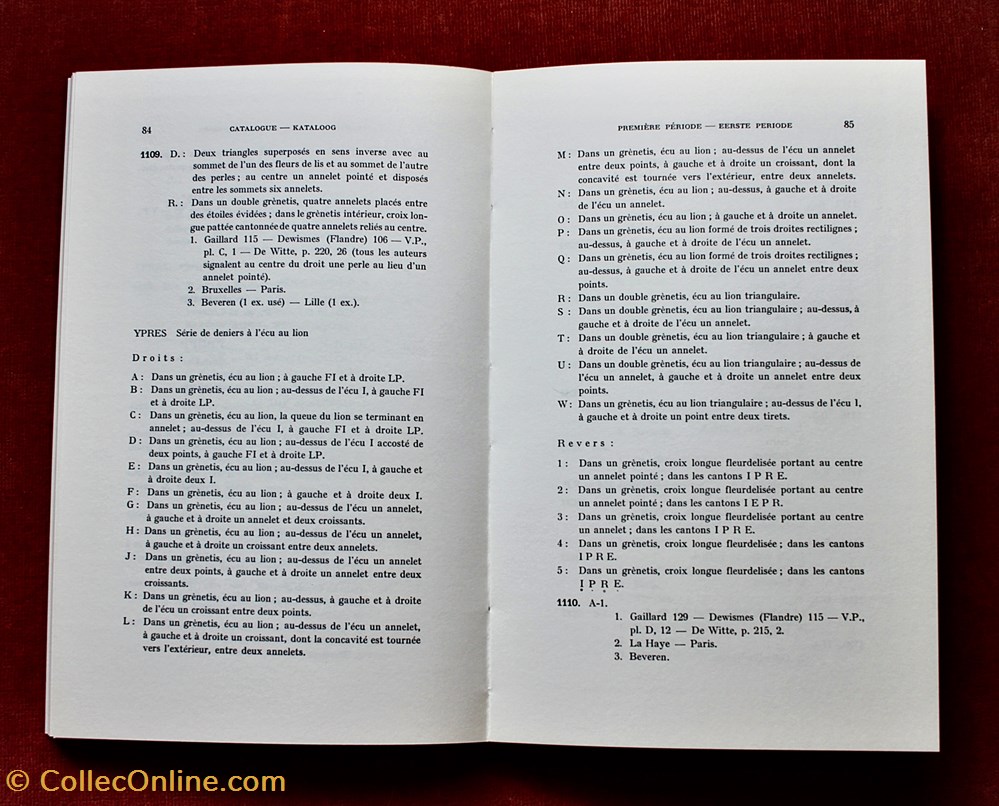 Deniers de Flandre (XII et XIIIème siècles). Ghyssens. 2 monnaies livres ouvrages deniers de flandre xii et xiiieme siecles ghyssens