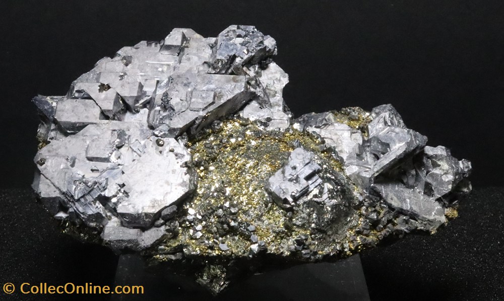 Galénite - Chalcopyrite (Bulgarie) mineraux meteorites galene galenite chalcopyrite bulgarie