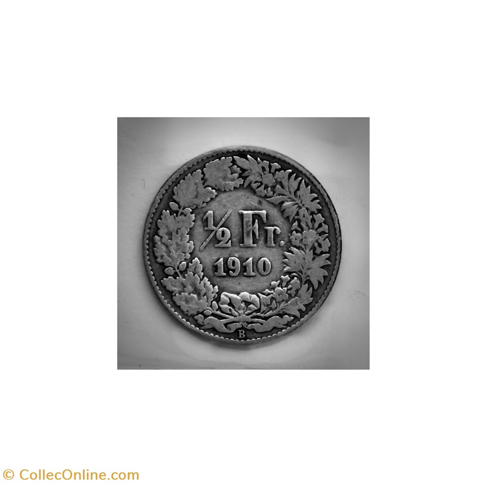 1/2 Franc 1910 B monnaies monde suisse 1 2 franc 1910 b