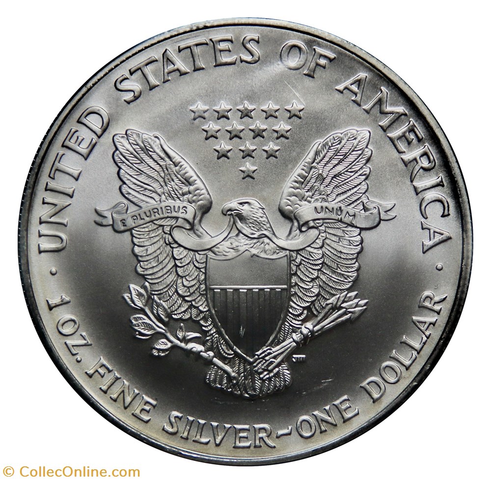 monnaies monde etats unis 1 dollar silver eagle 2005 west point