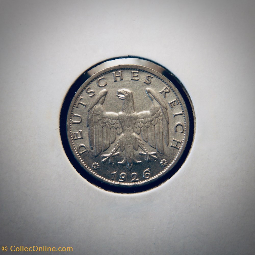 1 Reichsmark 1926 A monnaies monde allemagne 1 reichsmark 1926 a