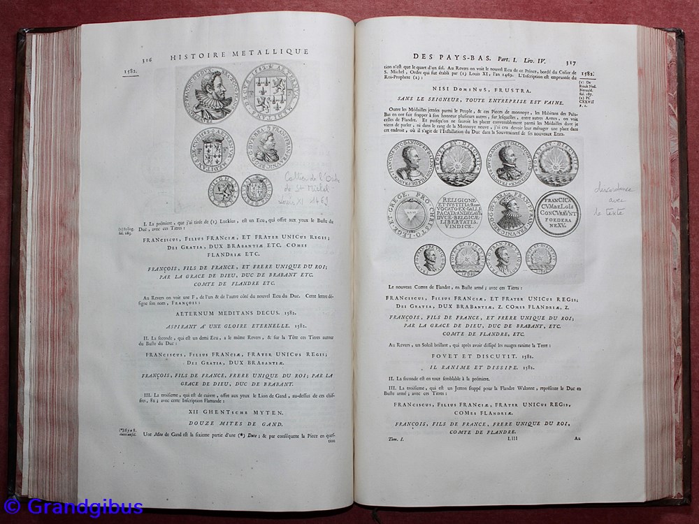 monnaies livres ouvrages van loon tome premier histoire metallique des xvii provinces 1732 francais