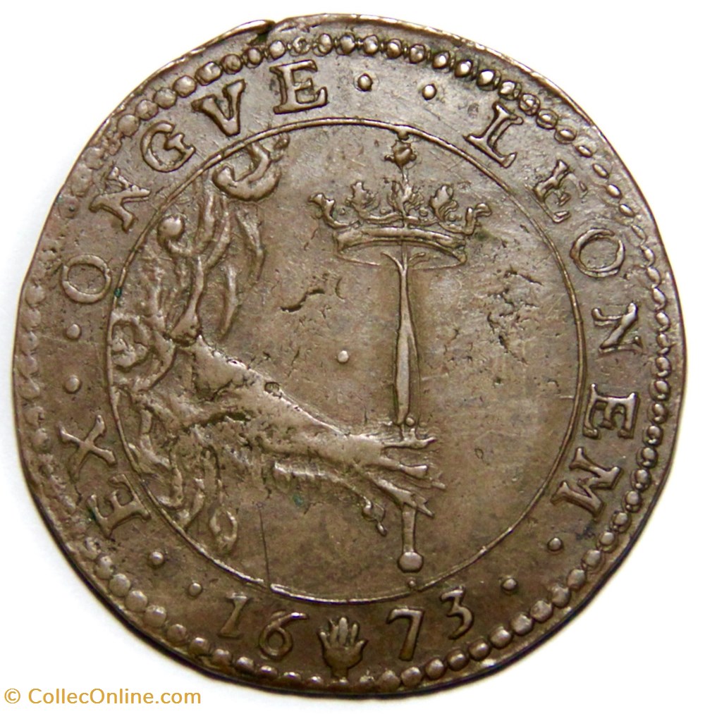 monnaies paranumismatique jetons poids charles ii 1673 anvers cuivre