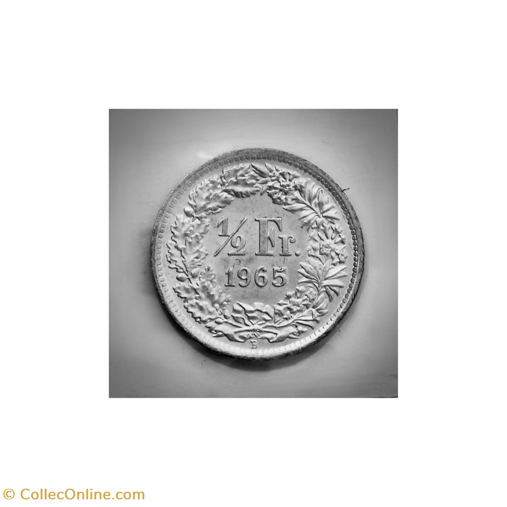 1/2 Franc 1965 B monnaies monde suisse 1 2 franc 1965 b