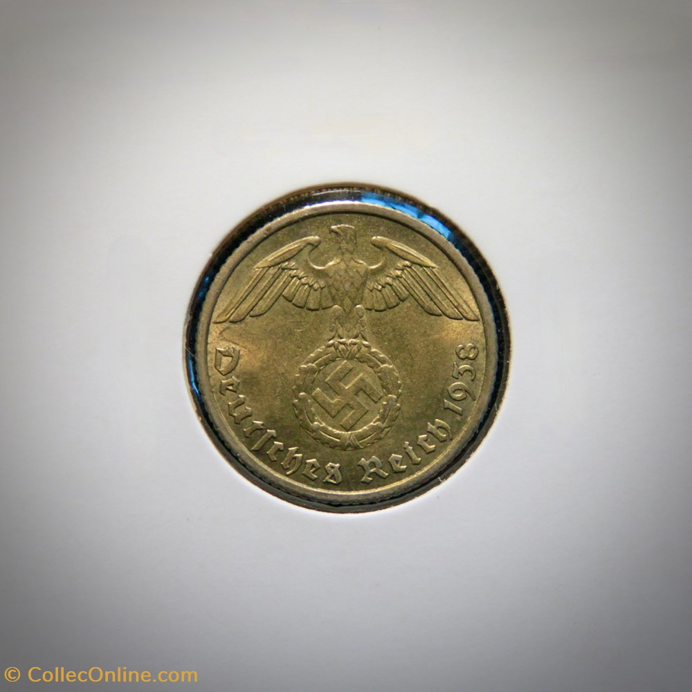 10 Reichspfennig 1938 F monnaies monde allemagne 10 reichspfennig 1938 f