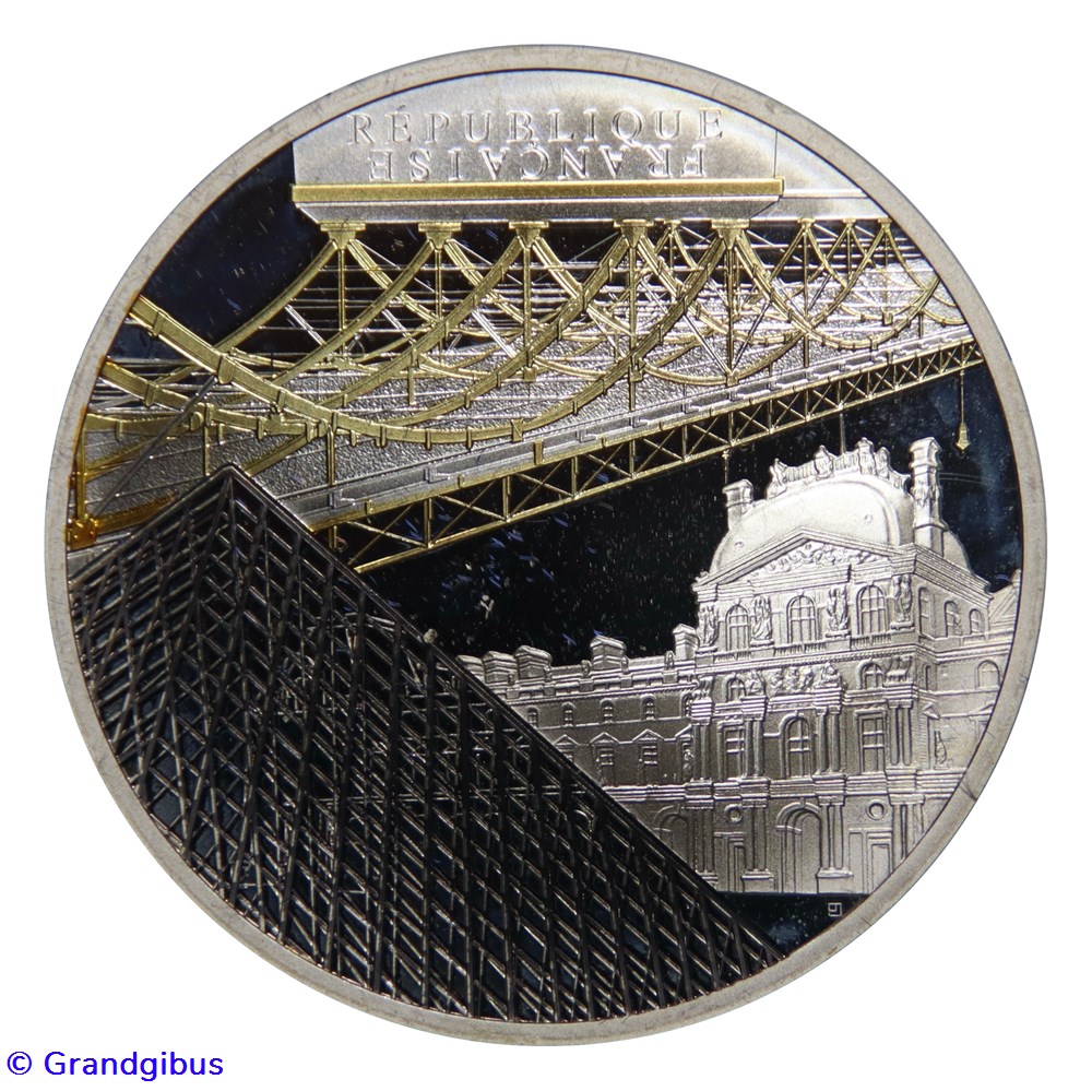 monnaies euros france 10 argent 2018 le louvre et le pont des arts