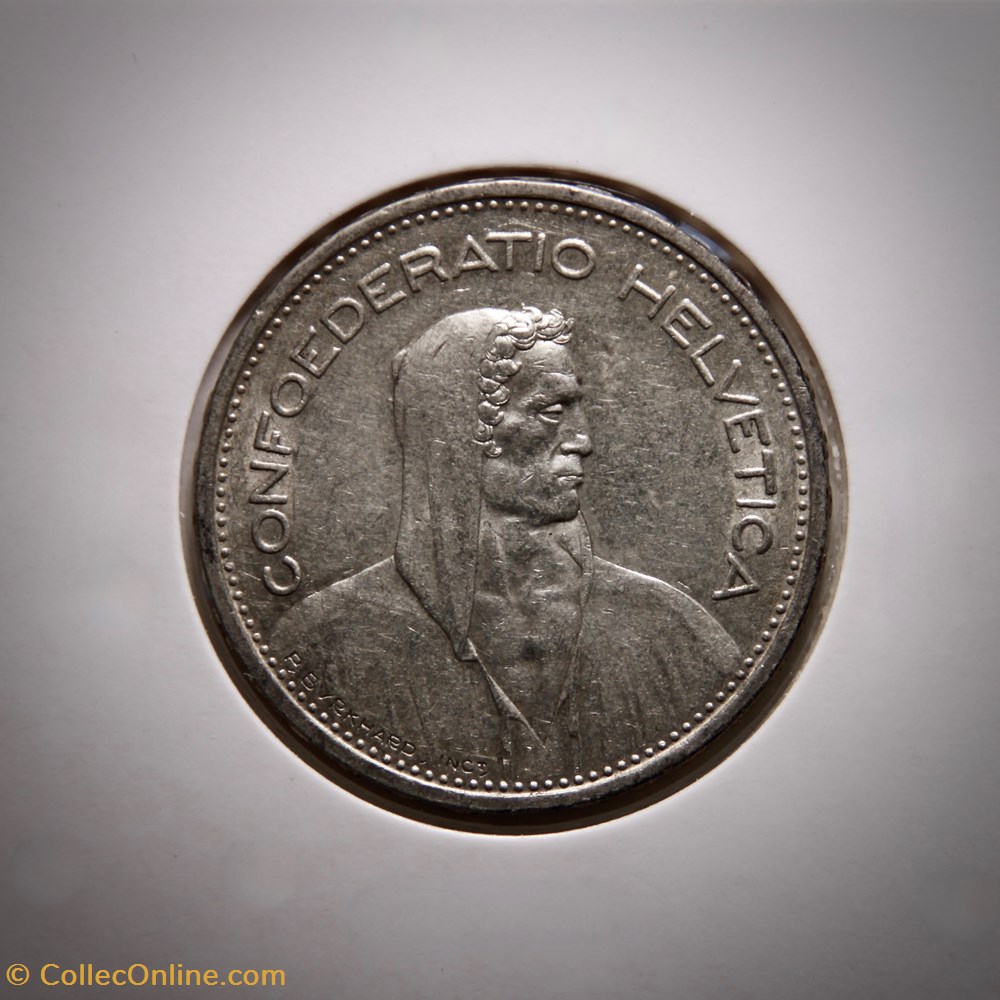 5 Francs 1939 B Berger (p.m) monnaies monde suisse 5 francs 1939 b berger p m