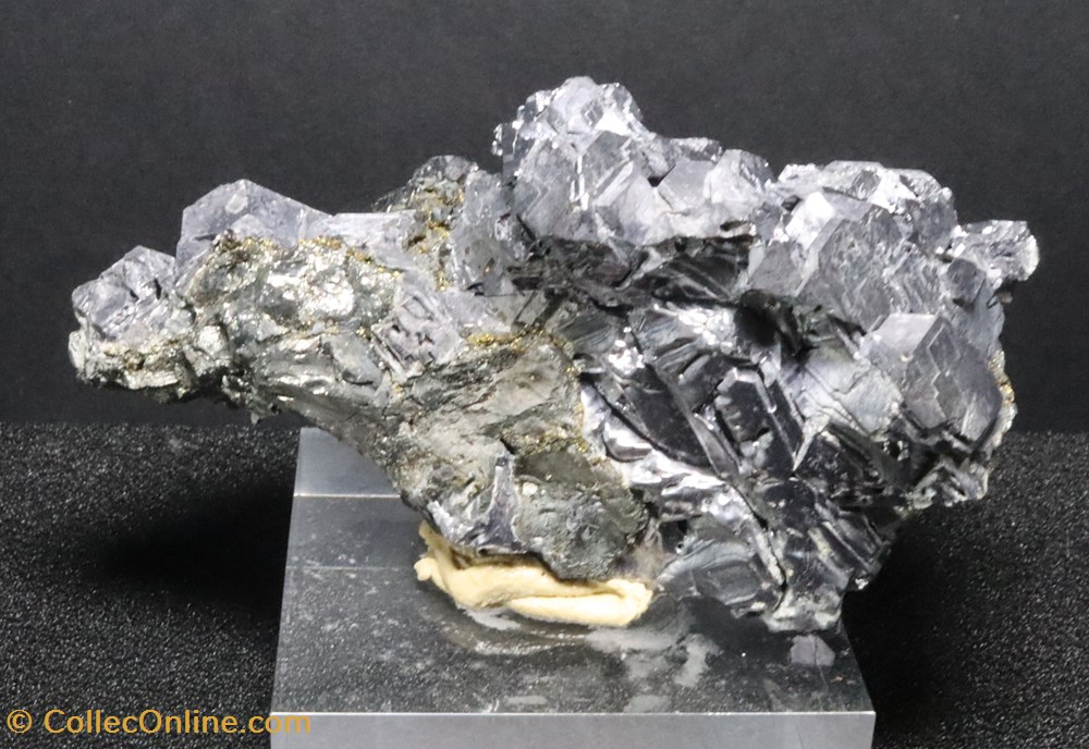 Galénite - Chalcopyrite (Bulgarie) 2 mineraux meteorites galene galenite chalcopyrite bulgarie