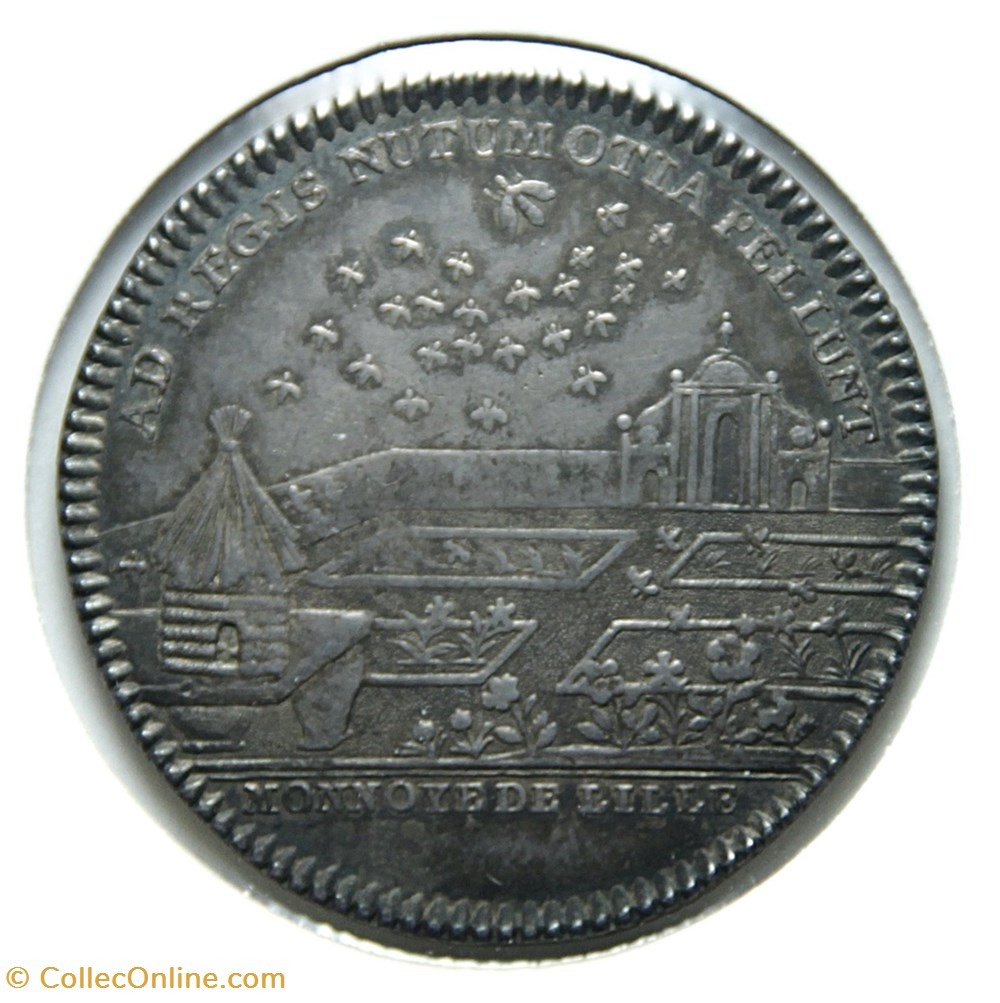 Louis XIV - Monnaie de Lille, n.d. monnaies paranumismatique jetons poids louis xiv monnaie de lille n d