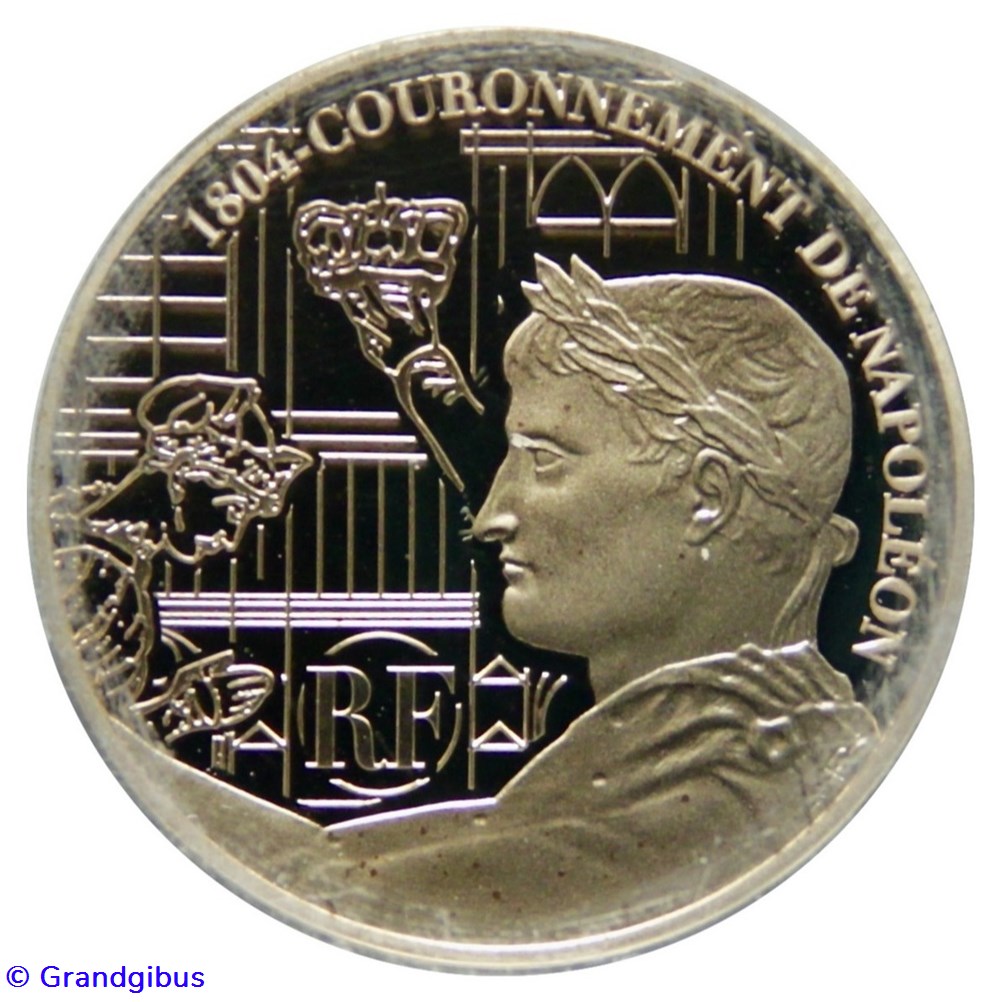 10 € Or 2004 Couronnement de Napoléon monnaies euros france 10 or 2004 couronnement de napoleon